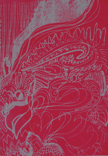 Scrunchy Screenprint Dragon